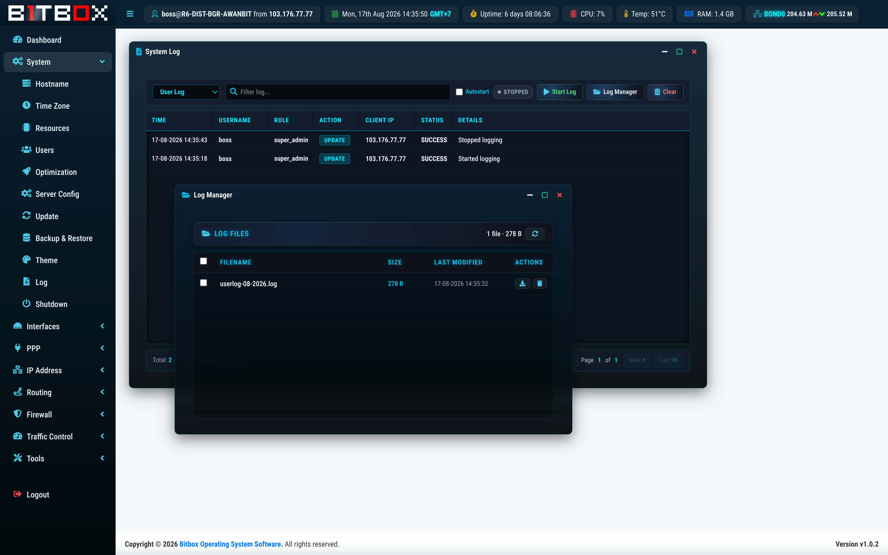 Log Manager
